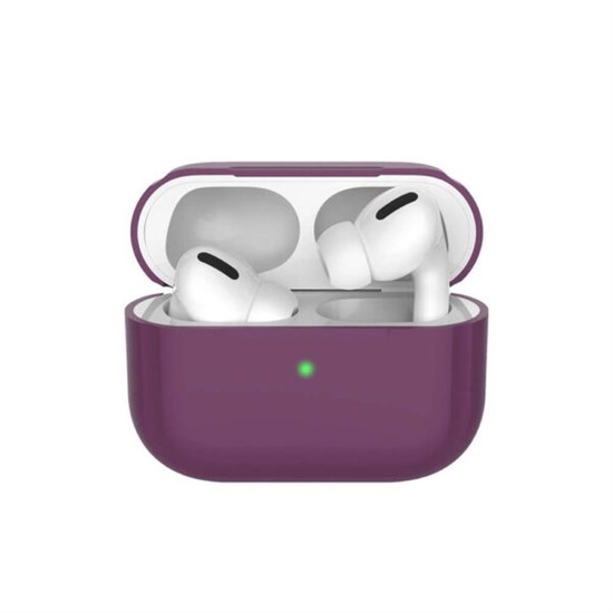 Силиконовый чехол Deppa для AirPods Pro, цвет: бургунди 1997 - фото 5424