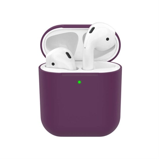 Силиконовый чехол Deppa Ultra Slim для AirPods, бургунди 2005 - фото 5440