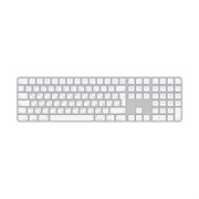 Клавиатура беспроводная Apple Magic Keyboard с Touch ID и цифровой панелью, серебристый+белый 4114