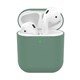 Силиконовый чехол Deppa Ultra Slim для AirPods, темно-зеленый 2006 - фото 5443